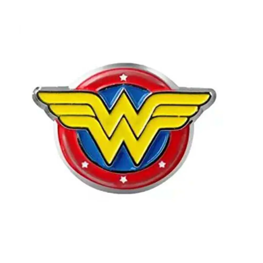 Personalizado 1 pulgada DC Comics Mujer Maravilla Logo esmalte Pin de solapa de Metal