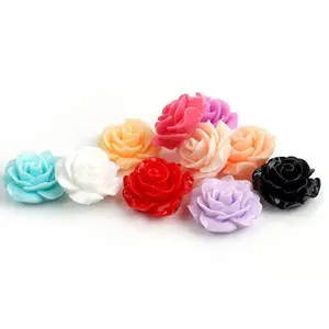 SINO high quality multi color plastic artificial decoration DIY handmade resin flower