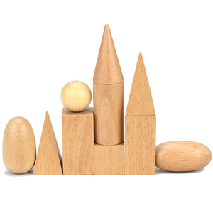 Gioco Educativo in Legno per Geometria, Forme Geometriche 3D da Abbinare - Product Image 1