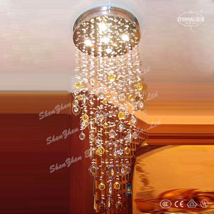 Chine boule ronde forme 5 <span class=keywords><strong>gu10</strong></span> moderne, cognac couleur vente chaude <span class=keywords><strong>lustre</strong></span> lampe pour salle à manger etl82024 - Product Image 1