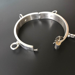 Haute qualité en acier inoxydable contraintes esclave collier fétiche bdsm bondage cou métal sexe adulte colliers - Product Image 3
