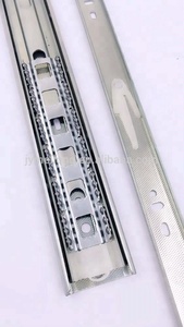 Meilong Phần Cứng Kính Thiên Văn Kênh 3 Bóng Mang Nhà Bếp Cài đặt Ngăn Kéo Slide/Đen Hoàn Thiện Sắt Trượt Chấm Trong 65G - Product Image 6