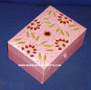 Caja de regalo para invitación de boda, bordado - Product Image 1