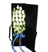 Boîte en carton rectangulaire, boîte personnalisée en papier avec fleurs, boîte de chapeau de luxe avec ruban, livraison gratuite