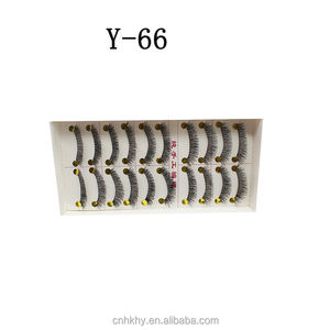 Qbeka 10 זוגות נשים נשים טבעיות מחפש cilia עם מברשת הסיבים הפופולריים ביותר הסיבים מלאכותיים דבק עבור m14 - Product Image 4