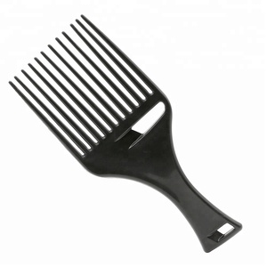 Peigne à dents larges en carbone pour coiffure, accessoires de coiffure, peigne <span class=keywords><strong>afro</strong></span> en plastique pour coiffeurs - Product Image 1