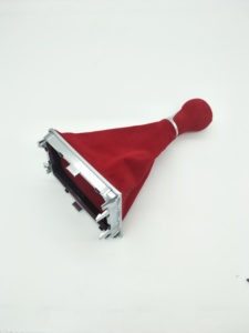 Cubierta de perilla de cambio de marchas Manual de línea roja de cuero genuino para Volkswagen <span class=keywords><strong>GOLF</strong></span> <span class=keywords><strong>7</strong></span> VII MK7 5G1 711 113 D - Product Image 4