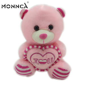 Monnca di Promozione Personalizzata di Peluche di San Valentino di Nozze di Amore Rosa Teddy Bear Mini - Product Image 1