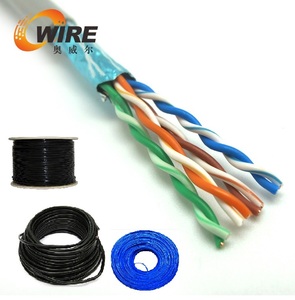 Owire ngoài trời Hai lớp vỏ bọc mèo <span class=keywords><strong>5E</strong></span> Cáp mạng với đồng 100% để truyền dữ liệu tốc độ cao ổn định - Product Image 3