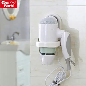 Bathroom Suction Cup Hair Dryer Holder Drill Free Styling Station Hair Dryer Bracket
