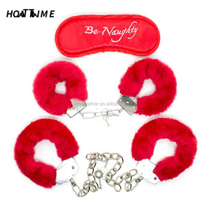 Fabrieksprijs 3 Stks/set Seksspeeltjes Voor Koppels Pluche Bondage Handboeien Kit Hoge Kwaliteit Bondage Set - Product Image 5