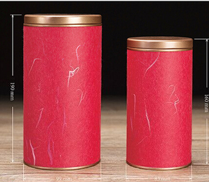 Boîte d'emballage ronde en papier pour thé avec couvercle en aluminium à décollement facile, impression personnalisée, 50g/100g, boîte en papier pour thé en vrac, stockage alimentaire - Product Image 4