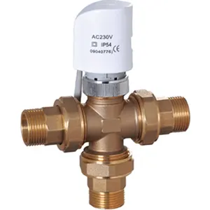 3 Way Thermostatic Hot and Cold Mixing Valve Temperature Control Valve