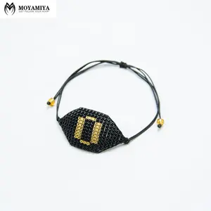 Moyamiya Japanese seed beads letter o initial bracelets indie aboriginal boho jewelry style trending accessories