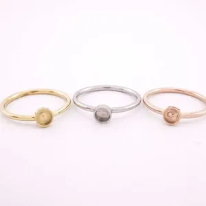 Thép không gỉ bezel cup Vòng 4.2mm, bezel Vòng thiết lập-thép không gỉ Vòng trống, nhà máy bán hàng trực tiếp - Product Image 1