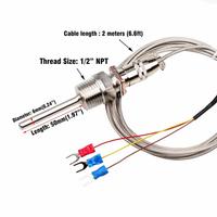 Sonda de Sensor de Temperatura RTD Pt100 de 3 Hilos Personalizable para Instrumentos de Temperatura con Soporte OEM y ODM