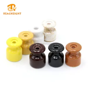Wholesale insulator 24mm-19*24mm European Style Small Porcelain Insulator For Wire Fixed
