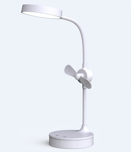 Espejo de Maquillaje con Lámpara LED de Mesa y Mini Ventilador Táctil, Lámpara de Mesa con Atenuador y Ventilador Táctil, Lámpara LED Recargable Portátil - Product Image 1