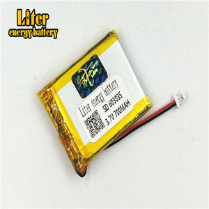 Plug 1.0-2 P 3.7 V 603035 mah 700 lithium polymer lipo rechargeable battery li ion Solar lithium battery with PCM - Product Image 3
