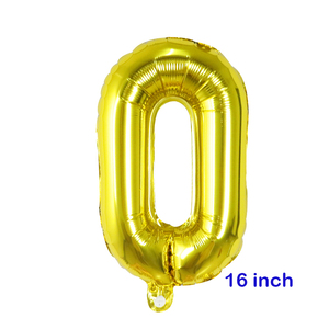 Number Balloon for Party <strong>Decoration</strong> Wholesale Price 16inch <strong>Gold</strong> Silver <strong>Black</strong> Red Foil Inflatable Helium Ballon - Product Image 3