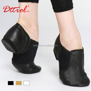 D004716 Dttrol dance <span class=keywords><strong>zapatos</strong></span> <span class=keywords><strong>de</strong></span> <span class=keywords><strong>jazz</strong></span> negros <span class=keywords><strong>de</strong></span> cuero genuino - Product Image 2