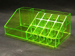 Estuche de cosméticos en forma de rectángulo rojo elegante - Product Image 2