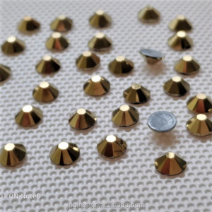 RAYO Pellosa, Cristales de Alta Calidad para Prendas, Cristales de Estrás Brillantes con Fijación en Caliente, Color Oro SHADOW 16, Facetas de Corte en Varios Colores - Product Image 2