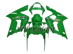 Injection Kit De Carénage Pour <span class=keywords><strong>Kawasaki</strong></span> <span class=keywords><strong>Ninja</strong></span> <span class=keywords><strong>636</strong></span> <span class=keywords><strong>ZX6R</strong></span> ZX-6R 03 04 ABS En Plastique Moto kit carrosserie Vert - Product Image 1