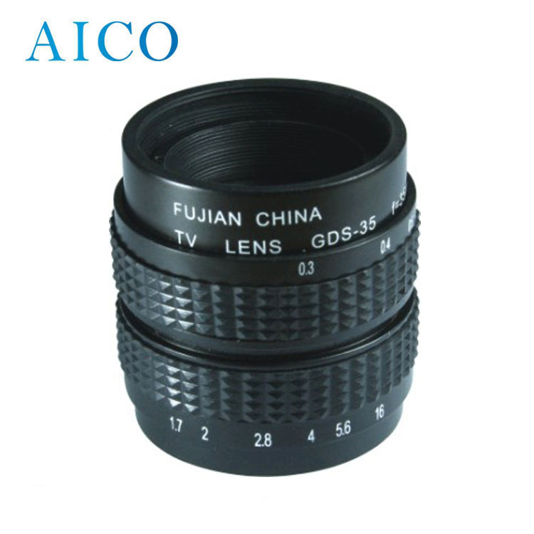 Fujian F=35mm C Mount Lens - 2/3 Inch Manual Focus 35mm F1.7
