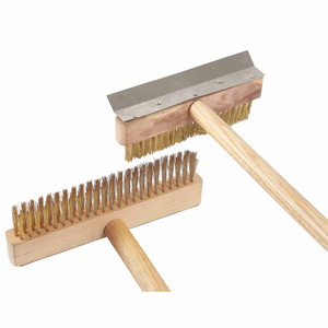 Brosse <span class=keywords><strong>à</strong></span> <span class=keywords><strong>pizza</strong></span> en bois et laiton embossée personnalisée OMAKE certifiée LFGB, 91 cm/120 cm, épaisseur 10 mm, en stock, excellent prix - Product Image 2