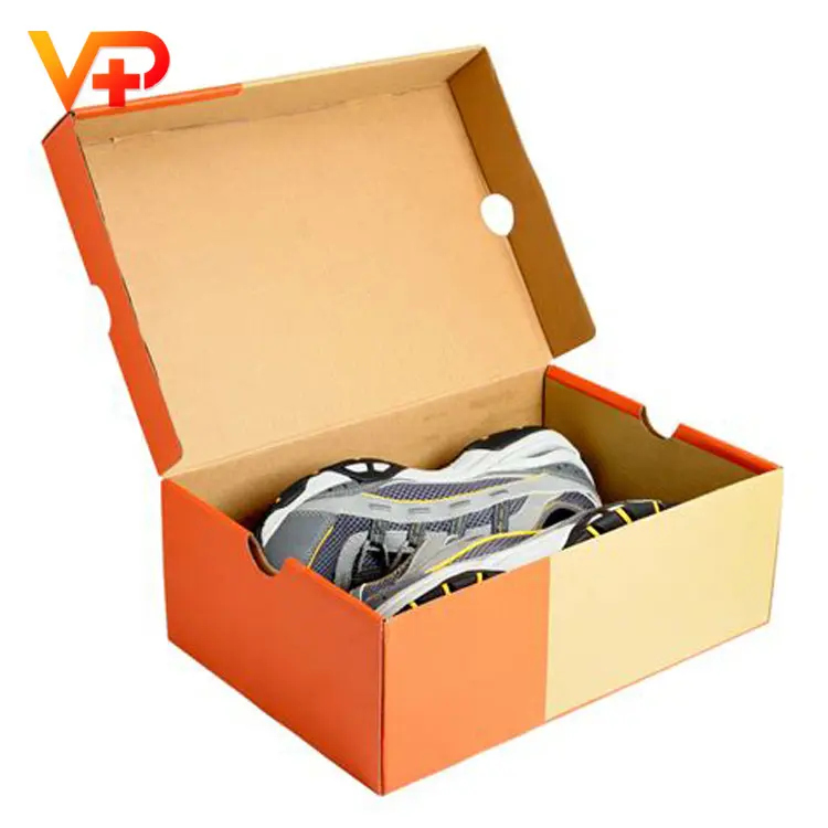 Preço de fábrica dobrável papel enrolado personalizado embalagem caixa de sapato com logotipo