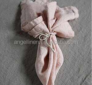 Serviettes en lin pur lavé à la pierre de couleurs unies pour mariage; vente en gros; vente au détail - Product Image 1