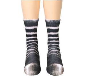 Engraçado Novidade Animal Impresso Elefante Tigre Cães Gato 3D Meias Patas Tripulação Sublimação Unisex Louco Meias - Product Image 6