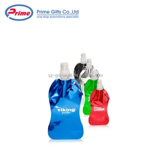 Werbe BPA Freie Kunststoff Faltbare faltbare Wasserflasche mit Benutzerdefinierten Logo