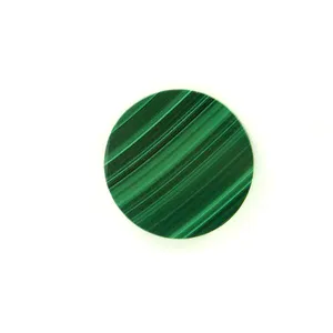 천연 공작석 녹색 돌 슬래브 공작석 플랫 라운드