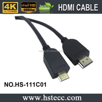 Câble Mini HDMI vers HDMI de 65 pieds, emballage en polybag, pour HDTV, PS4, projecteur