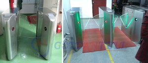 Botimi — revolver d'entrée en acier inoxydable, comptoir intelligent bidirectionnel, porte à rabat demi-haute, automatique, extérieur - Product Image 4