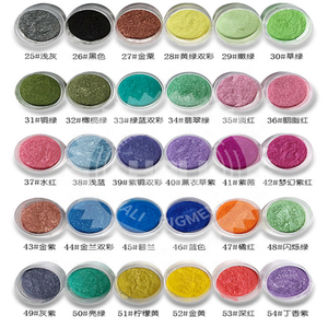 100 colori Natural Mineral Cosmetic Mica Powder Pearl Pigment Color Pearlescent pigment pearl lustre pigment per cosmetici