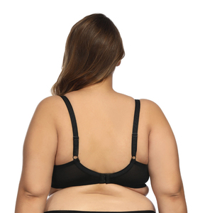 <span class=keywords><strong>Soutien</strong></span>-<span class=keywords><strong>gorge</strong></span> grande taille respirant à large poitrine et bonnet fin non rembourré pour femmes grande taille - Product Image 5