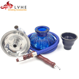 T-033AS LVHE Petite Taille Chicha Pyramide Gros Narguilé Tabac - Product Image 6