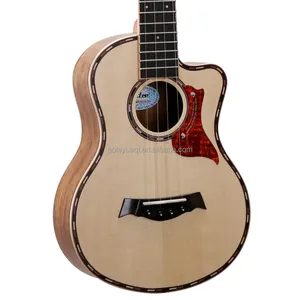 Kit de ukelele de Tenor de 26 pulgadas, ukelele de abeto AAA Ingman, barítono sólido, acabado mate, Capo - Product Image 1