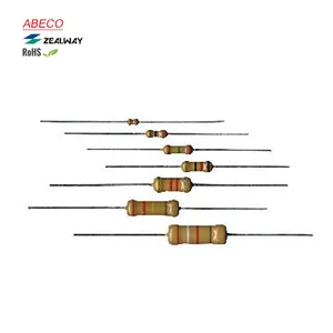 Resistor fixo de filme de carbono barato cr 0.1 a 47m ohm