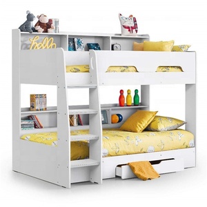 Custom Size Modern Twin Sleeper Wooden <strong>White</strong> <strong>Bunk</strong> <strong>Bed</strong> With Underbed Storage Drawer for Bedroom - Product Image 6