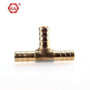 Fabricante de GA Accesorios de latón Conector de manguera en forma de T de cobre T 6mm-10mm - Product Image 5