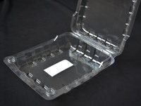 Kleine, transparante plastic voedselverpakkingen voor gebak, afhaalfruitbakjes