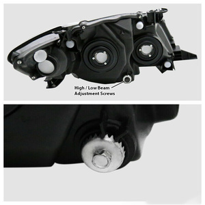 Par de Faros Delanteros Negros con Luces de Señalización Ámbar para <span class=keywords><strong>Toyota</strong></span> Corolla LE XLE <span class=keywords><strong>XRS</strong></span> S 2009 2010 - Product Image 2