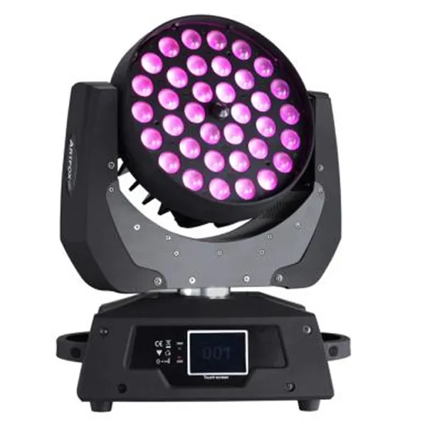 Factory zoom wash moving head light 6in1 RGBWA+UV 36x18 led moving head beam lights stage lighting for event party DJ club