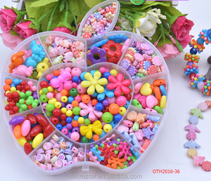 Wholesale Acrylic <strong>Beads</strong> Children's <strong>Beads</strong> Jewellery Set Educational Craft <strong>Kit</strong> for Kids - Product Image 4