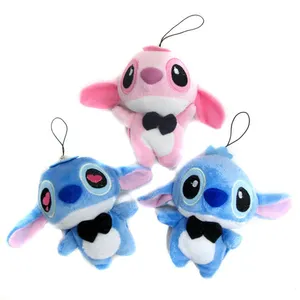 Gantungan Kunci Mainan Boneka Lilo & Stich Mewah Jahitan Mini Anime Kualitas Tinggi