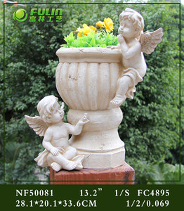 Résine cupidon ange jardin pot de fleurs - Product Image 6